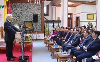 Tổng Bí thư thăm Đại sứ quán Việt Nam tại Myanmar