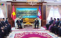 Tổng Bí thư hội kiến Chủ tịch Quốc hội Campuchia
