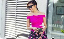 Thanh Hằng rực rỡ xuống phố ngày đầu năm