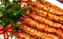 Khó quên hương vị tôm nướng muối ớt miền Tây