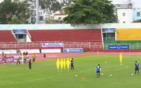 ĐT U22 Việt Nam thực hiện các bài tập phối hợp và kiểm soát bóng