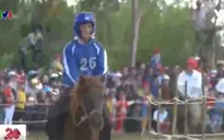 "Kỵ sĩ" đua ngựa Gò Thì Thùng: Không cương, đầu đội mũ... bảo hiểm
