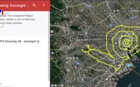 Vẽ hình thần tượng trên bản đồ bằng thiết bị GPS