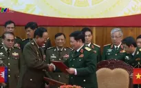 Bộ trưởng Ngô Xuân Lịch tiếp Bộ trưởng Bộ Quốc phòng Campuchia và Lào