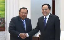 Đoàn đại biểu cấp cao Ủy ban TW MTTQ Việt Nam làm việc tại Lào