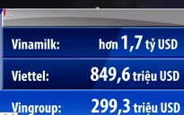 Vinamilk dẫn đầu danh sách 40 doanh nghiệp có giá trị