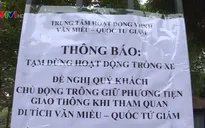 Cấp phép tạm thời trông giữ xe tại khu di tích Văn Miếu