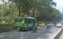 Đình chỉ tài xế lái xe bus chạy ngược chiều trên phố