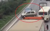 Tước bằng lái 5 tháng 3 tài xế chạy ngược chiều trên cao tốc