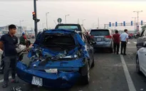 Tài xế xe tải ngủ gật gây tai nạn liên hoàn