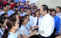 Chủ tịch nước thăm, chúc Tết công nhân, người lao động tại tỉnh Bình Dương