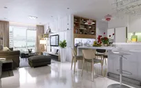 Căn hộ có cách xử lý màu sắc đầy nữ tính