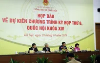 Quốc hội sẽ tiến hành lấy phiếu tín nhiệm trước phiên chất vấn tại Kỳ họp thứ 6