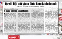 Cắt giảm điều kiện kinh doanh trước giờ G: Nhiều Bộ còn "ì ạch"
