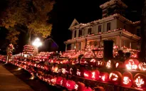Trang trí ngôi nhà Halloween với 3.000 quả bí ngô