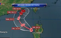 Bão Yutu đi vào Biển Đông, giật cấp 14