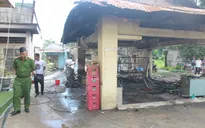 Cháy nhà tang lễ, nhiều xe máy bị thiêu rụi