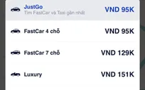 FastGo tung tính năng JustGo liên kết hơn 35 hãng taxi