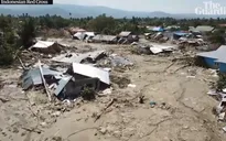 Thảm họa 'đất hóa lỏng' xóa sổ ngôi làng Indonesia nhìn từ vệ tinh