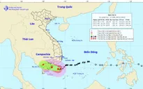 4h sáng mai, tâm bão số 9 ở bờ biển Nam Bình Thuận - Bến Tre