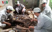 Phát hiện gần 1.000 đầu đạn bom các loại tại căn nhà hoang