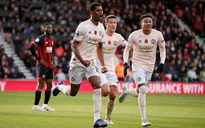 Rashford tỏa sáng phút bù giờ, Man Utd thắng kịch tính trên sân Bournemouth