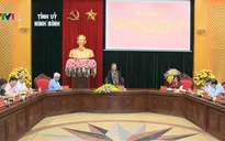 Đoàn kiểm tra của Bộ Chính trị làm việc tại Ninh Bình
