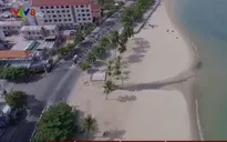 Tái diễn tình trạng nước xả thải thẳng ra bãi tắm Hòn Chồng (Nha Trang)