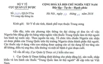 Bộ Y tế: Cấm lưu hành thuốc Trung Quốc làm từ thịt người tại Việt Nam