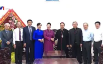 Chủ tịch Quốc hội chúc mừng Giáng sinh Tòa Tổng Giáo phận TP.HCM