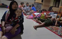 Tình cảnh tại hiện trường hứng chịu sóng thần ở Indonesia