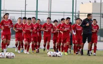 ẢNH: Buổi tập đầu tiên của ĐT Việt Nam tại Qatar chuẩn bị cho Asian Cup 2019