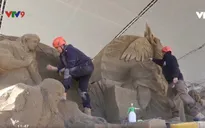 Vatican chọn hoạt cảnh Chúa Giáng sinh từ cát