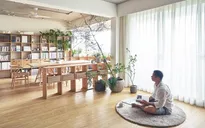 Căn hộ phong cách với phòng làm việc lớn