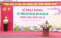 Tổng Bí thư dự lễ phát động Tết trồng cây