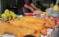 Tràn lan thịt thú rừng tại lễ hội Chùa Hương