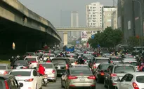 Hà Nội "đếm" lưu lượng xe tại đường Vành đai 3 trên cao