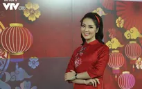 Á hậu Thụy Vân đẹp "không góc chết" trên trường quay Chuyển động 24h