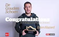 Hazard giành danh hiệu "Cầu thủ Bỉ thi đấu ở nước ngoài xuất sắc nhất 2017"