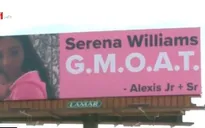 Chồng ngôi sao quần vợt Serena Williams dựng biển quảng cáo ca ngợi vợ