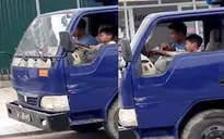 Xử lý chủ ô tô tải biển số Thanh Hóa cho trẻ em điều khiển phương tiện