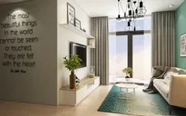 Khác biệt độc đáo trong căn hộ trang trí bằng chữ