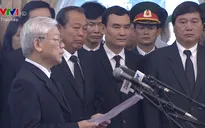 Tổng Bí thư xúc động đọc lời Điếu truy điệu nguyên Thủ tướng Phan Văn Khải