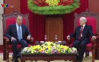 Tổng Bí thư Nguyễn Phú Trọng tiếp Bộ trưởng Bộ Ngoại giao Nga