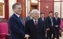 Tổng Bí thư Nguyễn Phú Trọng tiếp Tổng thống Hàn Quốc Moon Jae-in