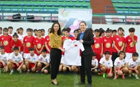 Đội dự tuyển nữ trẻ QG đá giao hữu với U16 nữ Hà Nội hưởng ứng ngày hội bóng đá nữ AFC