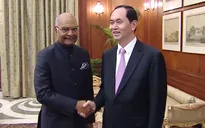 Chủ tịch nước Trần Đại Quang hội kiến Tổng thống Ấn Độ