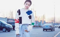 Lưu Đào - Mỹ nhân phim cổ trang Trung Quốc khoe sắc trên đường phố Paris