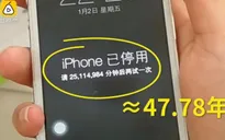 Để con nghịch dại, iPhone bị khóa đến… 47 năm