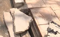 Nguy hiểm từ việc mất trộm nắp cống tại TP Nha Trang
